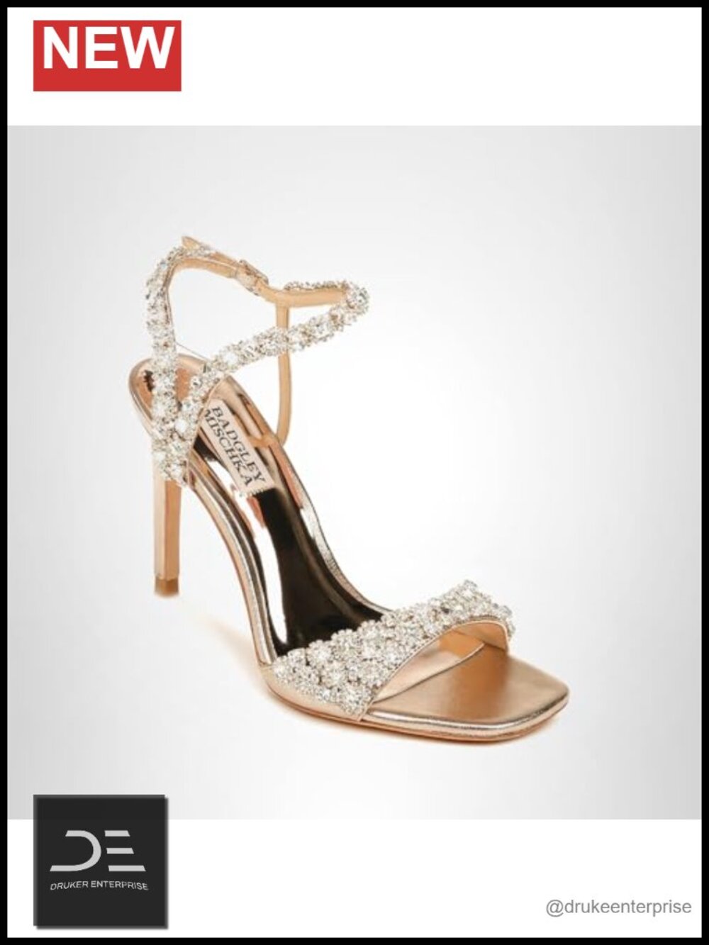Badgley Mischka Women's Olympia Heeled Sandals Open Toe Stiletto Ankle Strap
